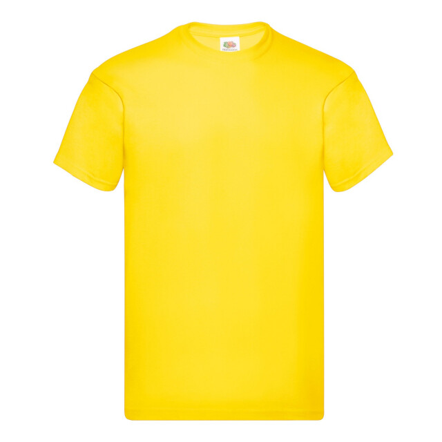 Fruit of the Loom Unisex origineel katoenen t-shirt voor volwassenen UTLT1822_yellow large