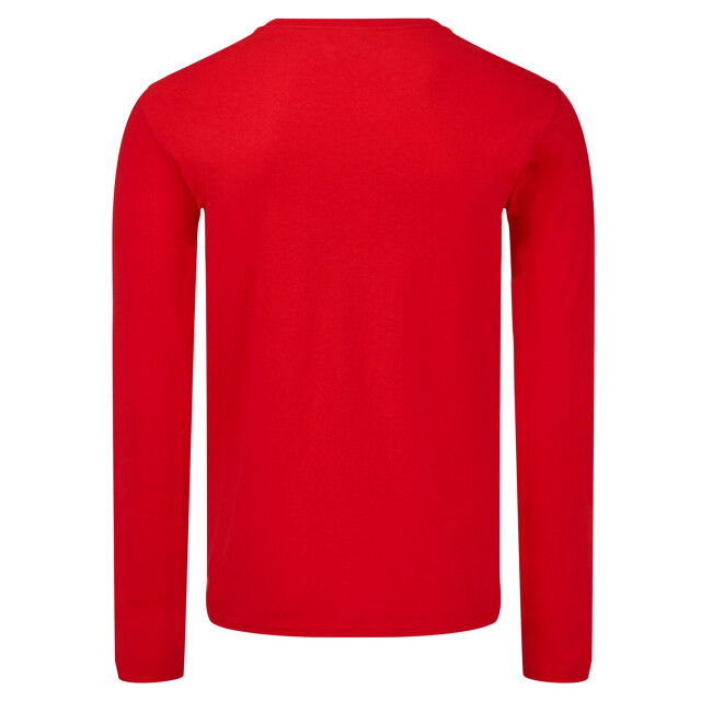 Fruit of the Loom Unisex adult iconic t-shirt met lange mouwen UTLT1821_red large
