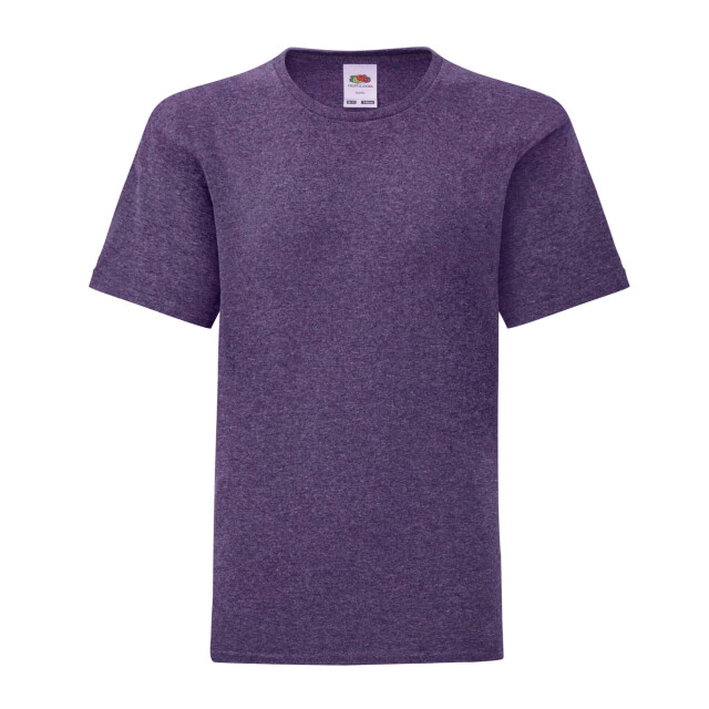 Fruit of the Loom Kinderen/kinderen iconic heather t-shirt UTLT1798_heatherpurple large