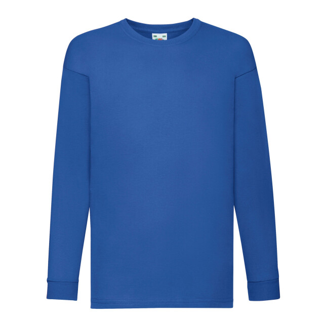 Fruit of the Loom Kinder/kids valueweight t-shirt met lange mouwen UTLT1785_royalblue large