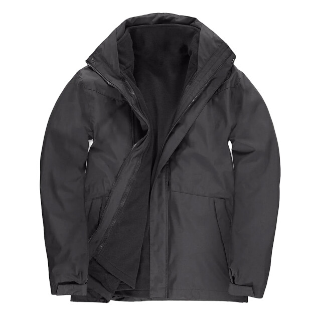 B and C Unisex volwassen corporate 3 in 1 jas UTLT1805_darkgreysolid large