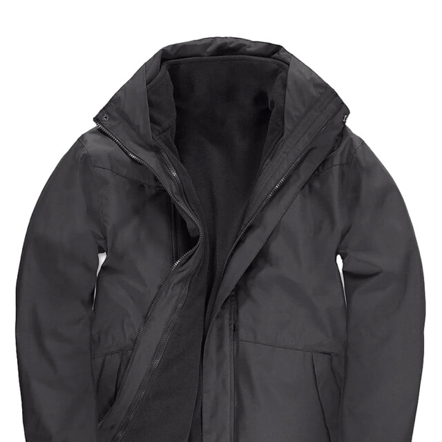 B and C Unisex volwassen corporate 3 in 1 jas UTLT1805_darkgreysolid large