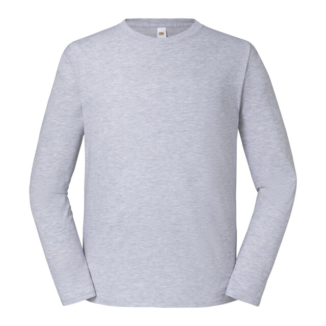 Fruit of the Loom Unisex adult iconic heather t-shirt met lange mouwen UTLT1786_heathergrey large