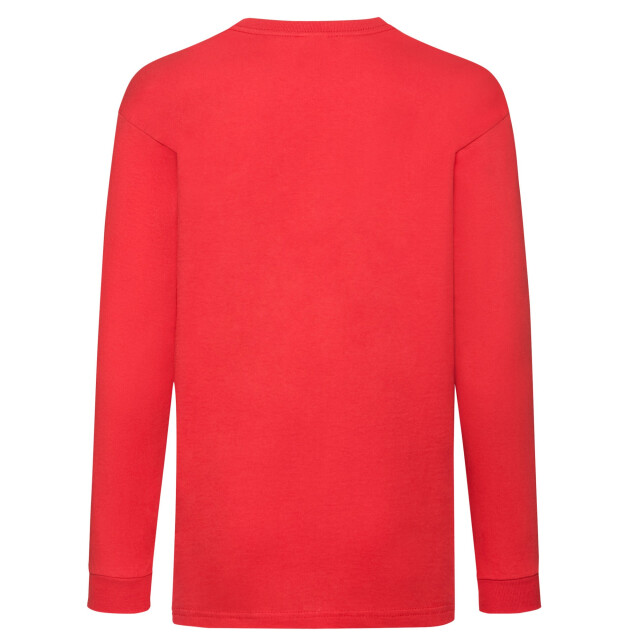 Fruit of the Loom Kinder/kids valueweight t-shirt met lange mouwen UTLT1785_red large