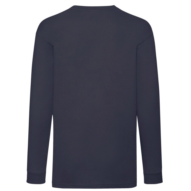 Fruit of the Loom Kinder/kids valueweight t-shirt met lange mouwen UTLT1785_deepnavy large