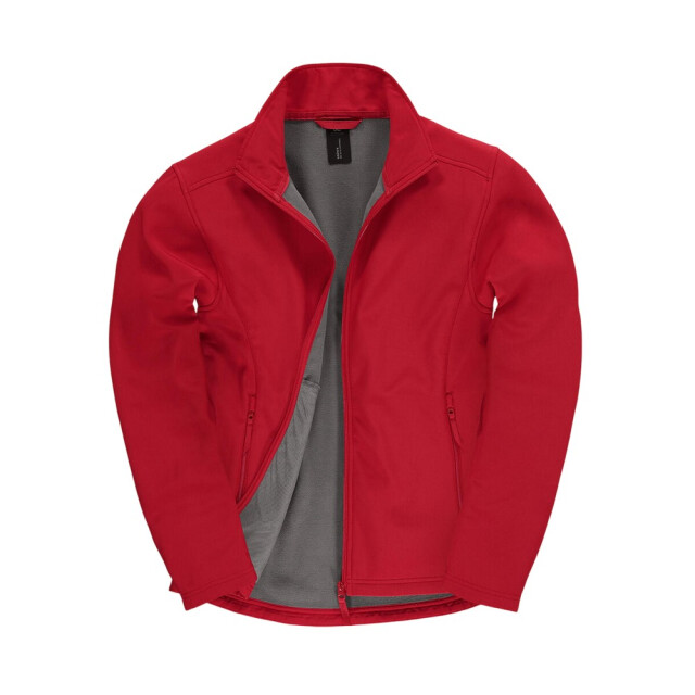 B and C Heren id.701 zacht shell jas UTLT1814_redwarmgrey large