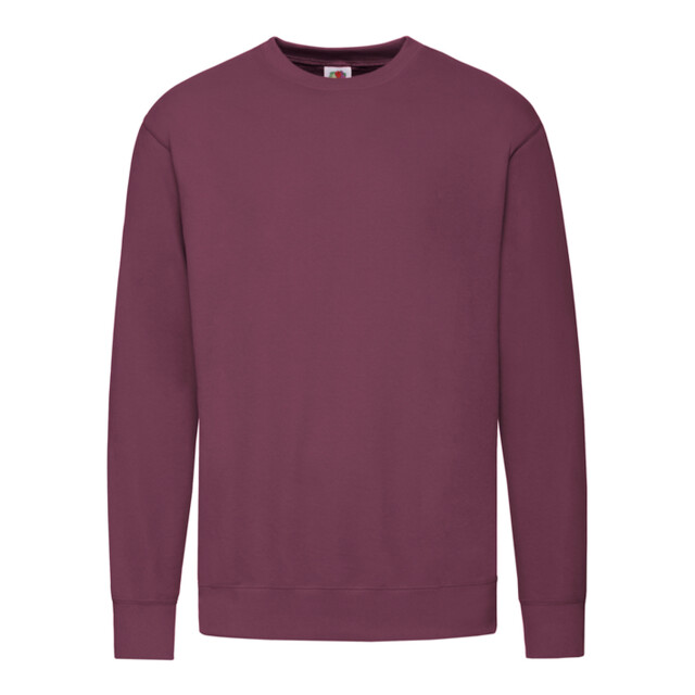 Fruit of the Loom Uniseks lichtgewicht sweatshirt met inzet voor volwassenen UTLT1718_antiqueburgundy large