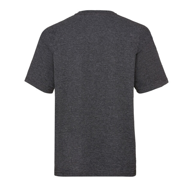 Fruit of the Loom Kinder/kinder t-shirt van katoen met waardevol gewicht UTLT1724_darkgreyheather large