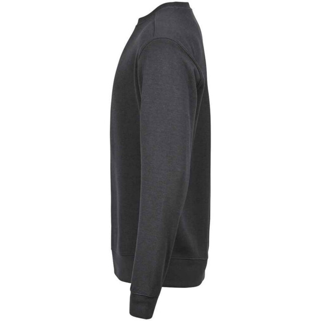 Tee Jays Heren geribde interlock crew hals trui UTLT1732_darkgreysolid large