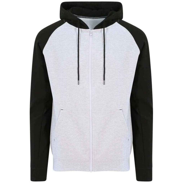 Awdis Unisex volwassene just hoods baseball hoodie UTLT1717_heathergrey large