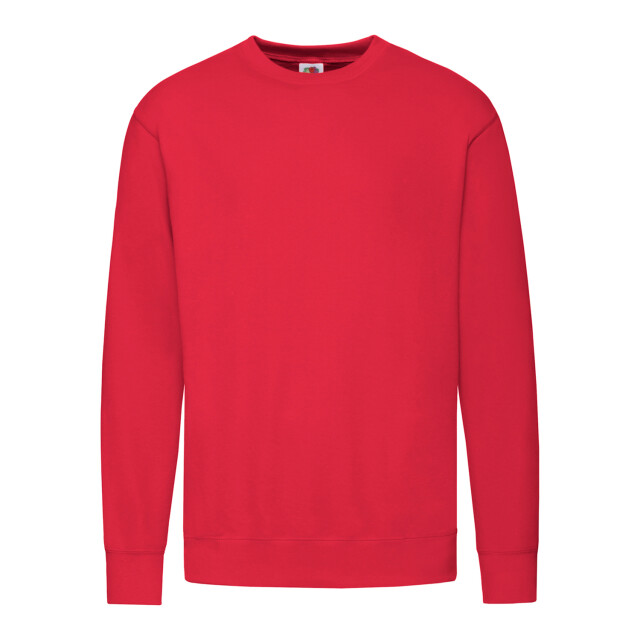 Fruit of the Loom Uniseks lichtgewicht sweatshirt met inzet voor volwassenen UTLT1718_red large