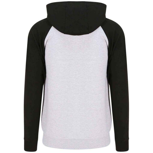 Awdis Unisex volwassene just hoods baseball hoodie UTLT1717_heathergrey large