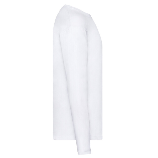 Fruit of the Loom Unisex original effen t-shirt met lange mouwen voor volwassenen UTLT1693_white large