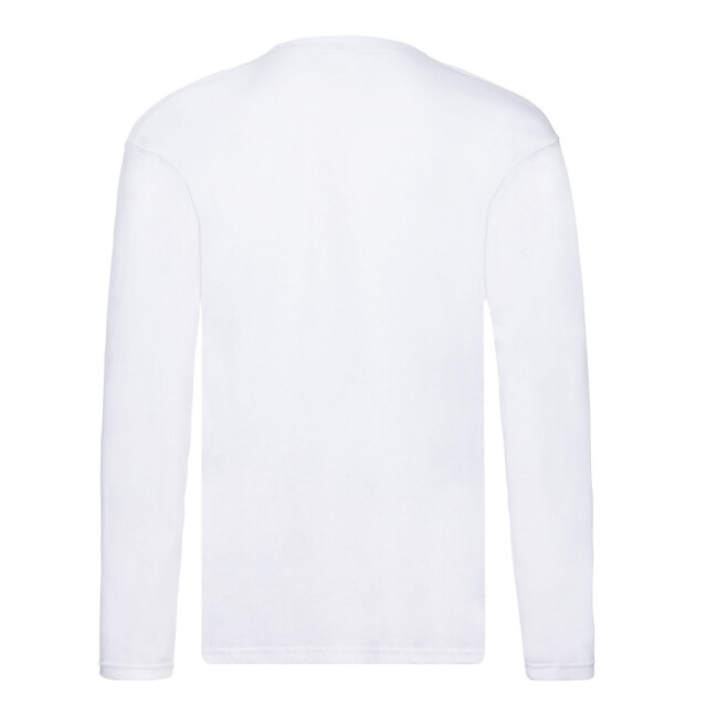 Fruit of the Loom Unisex original effen t-shirt met lange mouwen voor volwassenen UTLT1693_white large