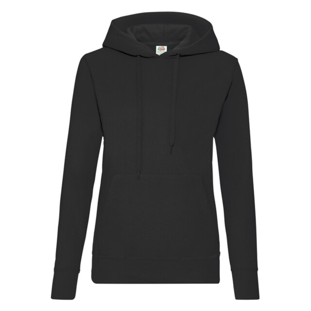 Fruit of the Loom Dames klassieke hoodie UTLT1648_black large