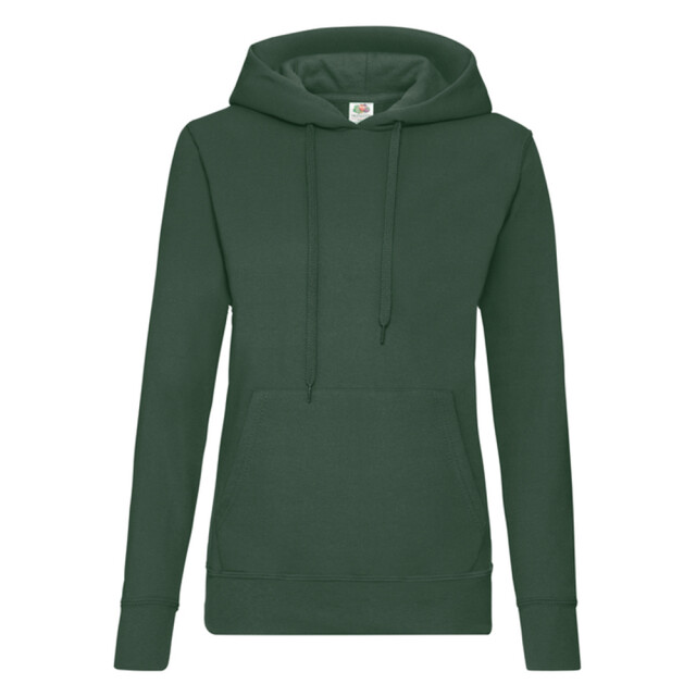 Fruit of the Loom Dames klassieke hoodie UTLT1648_bottlegreen large