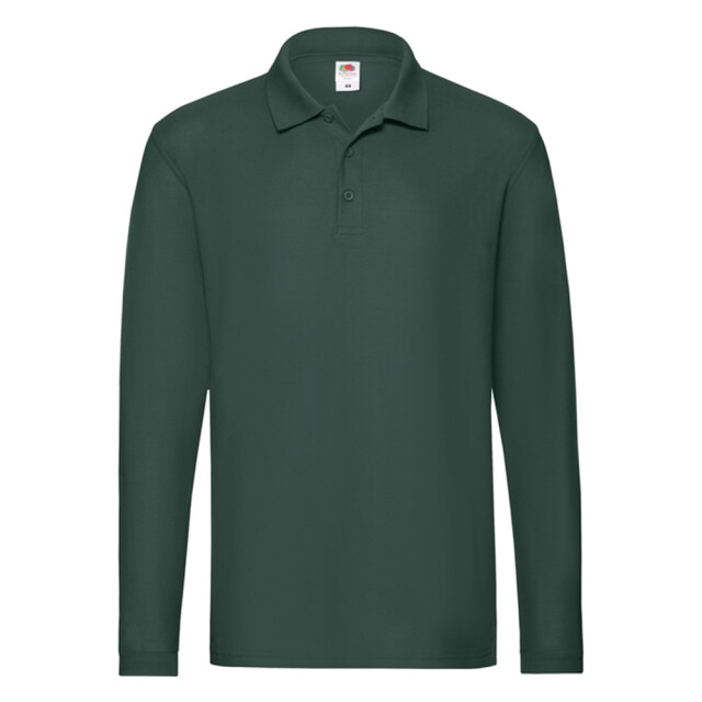 Fruit of the Loom Heren premium poloshirt met lange mouwen UTLT1617_forestgreen large