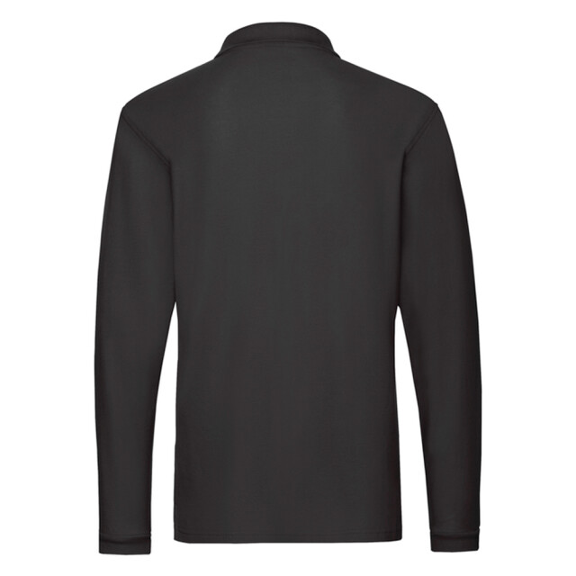 Fruit of the Loom Heren premium poloshirt met lange mouwen UTLT1617_black large
