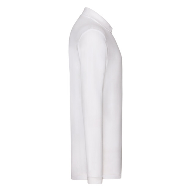 Fruit of the Loom Heren premium poloshirt met lange mouwen UTLT1617_white large