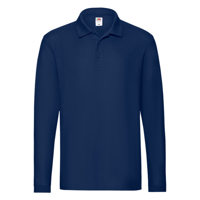 Fruit of the Loom Heren premium poloshirt met lange mouwen UTLT1617_navy large