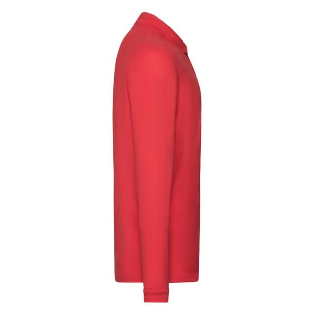 Fruit of the Loom Heren premium poloshirt met lange mouwen UTLT1617_red large