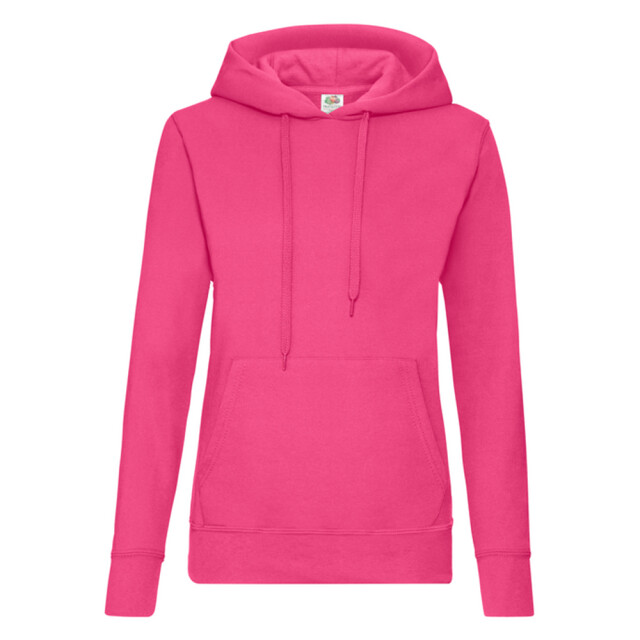 Fruit of the Loom Dames klassieke hoodie UTLT1648_fuchsia large