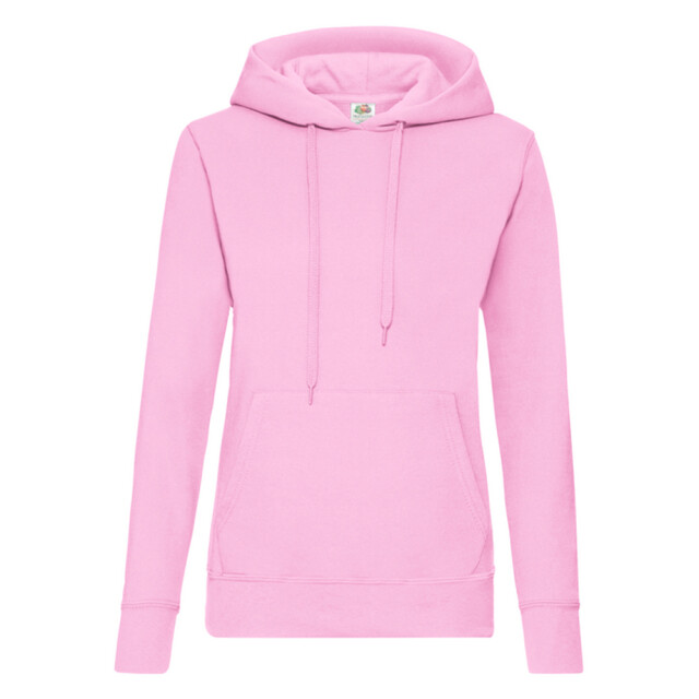 Fruit of the Loom Dames klassieke hoodie UTLT1648_lightpink large