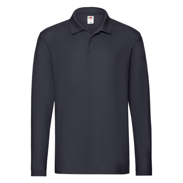 Fruit of the Loom Heren premium poloshirt met lange mouwen UTLT1617_deepnavy large