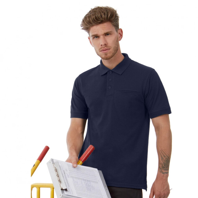 B and C Heren energy pro poloshirt UTLT1544_navy large
