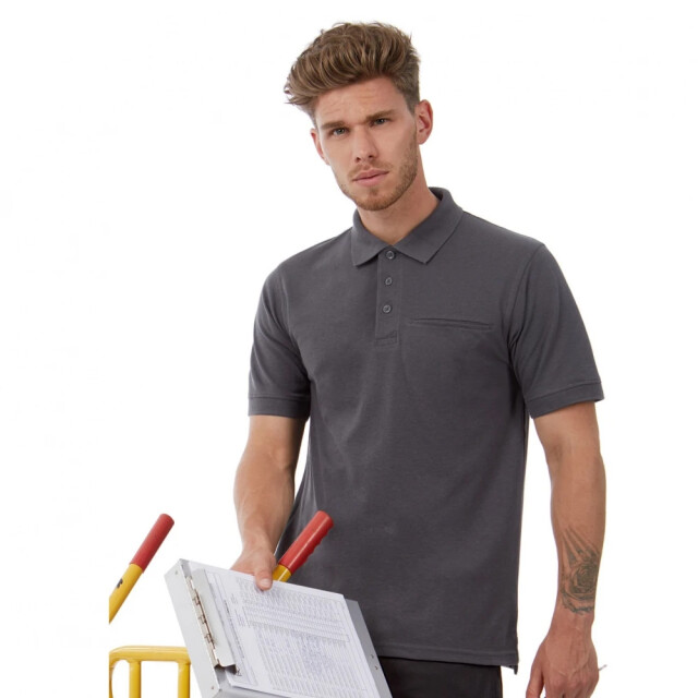 B and C Heren energy pro poloshirt UTLT1544_darkgrey large