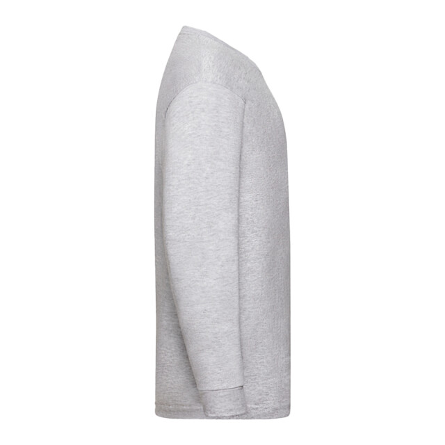 Fruit of the Loom Kinder/kids valueweight heather t-shirt met lange mouwen UTLT1495_heathergrey large