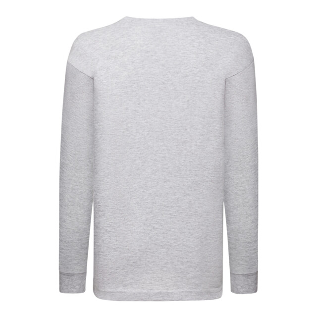 Fruit of the Loom Kinder/kids valueweight heather t-shirt met lange mouwen UTLT1495_heathergrey large
