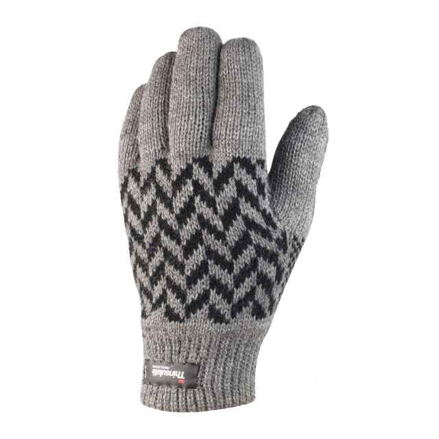 Result Volwassen uniseks handschoenen met thinsulate-patroon UTLT1002_grey large