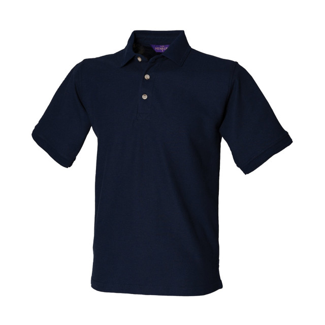 Henbury Heren ultimate piqué poloshirt UTLT1018_navy large