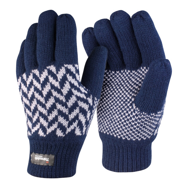 Result Volwassen uniseks handschoenen met thinsulate-patroon UTLT1002_navy large