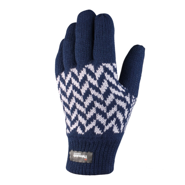 Result Volwassen uniseks handschoenen met thinsulate-patroon UTLT1002_navy large
