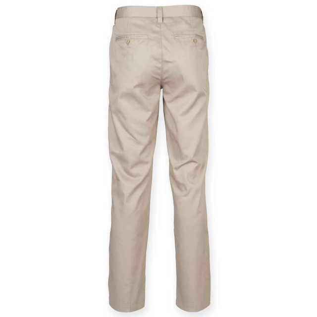 Henbury Heren 65/35 katoen chino UTLT5715_stone large