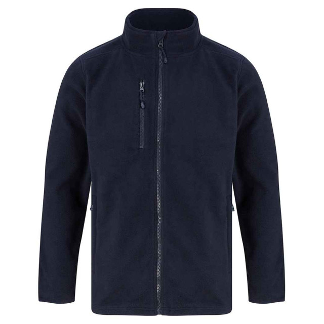 Henbury Microfleece gerecycled jack voor volwassenen UTLT5760_navy large