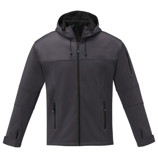 Elevate Life Heren match soft shell jas UTLT5789_stormgrey large