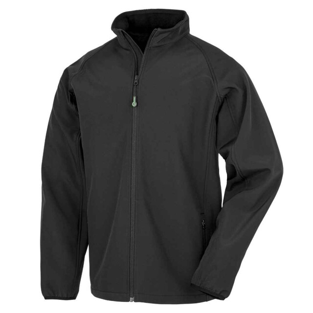 Result Kinder/kids 2-laags bedrukbaar soft shell-jack UTLT5780_black large
