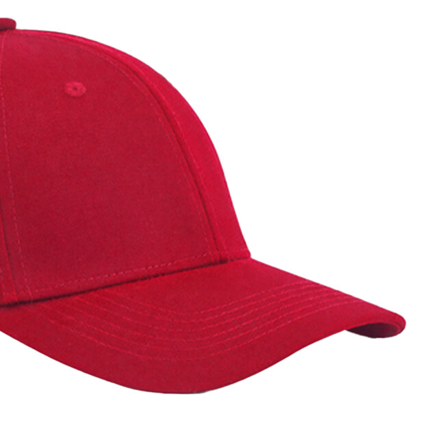 Beechfield Earthaware classic 6 panel organic cotton sandwich peak baseball cap UTLT962_classicred large