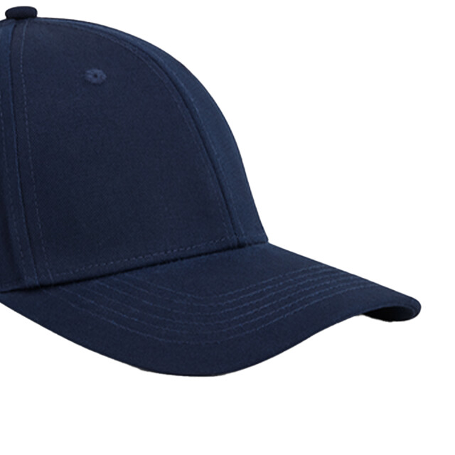 Beechfield Earthaware classic 6 panel organic cotton sandwich peak baseball cap UTLT962_frenchnavy large
