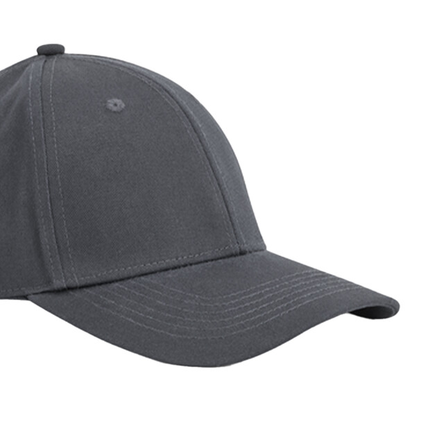 Beechfield Earthaware classic 6 panel organic cotton sandwich peak baseball cap UTLT962_graphitegrey large