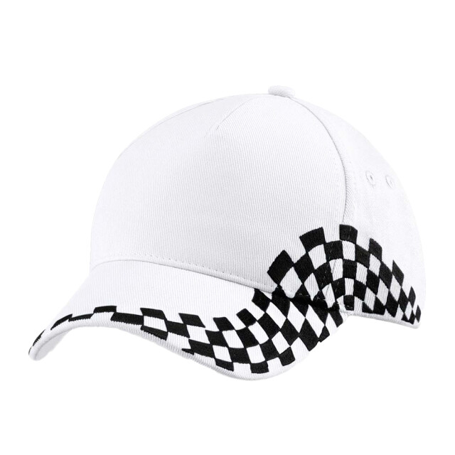 Beechfield Grand prix baseball cap UTLT969_white large