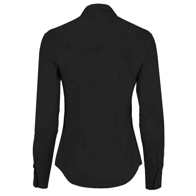 Kustom Kit Dames poplin getailleerde overhemd met lange mouwen UTLT4329_black large