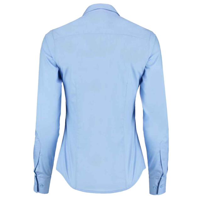 Kustom Kit Dames poplin getailleerde overhemd met lange mouwen UTLT4329_lightblue large