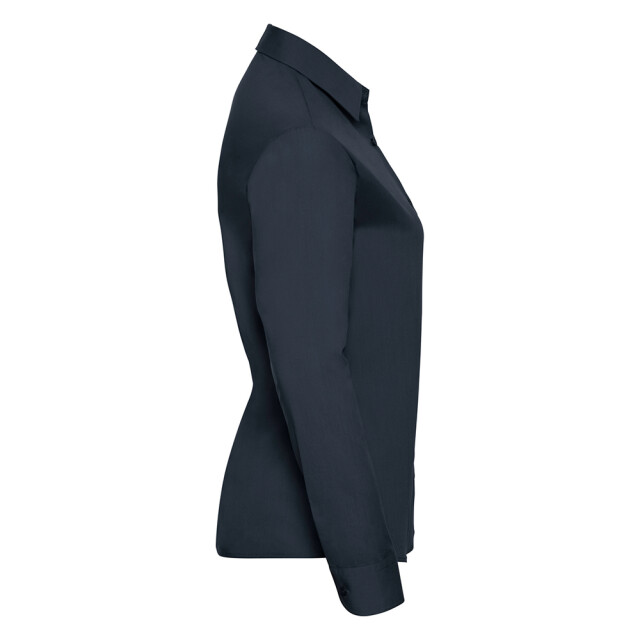 Russell Athletic Dames klassiek polycotton easy-care shirt met lange mouwen UTLT4383_frenchnavy large
