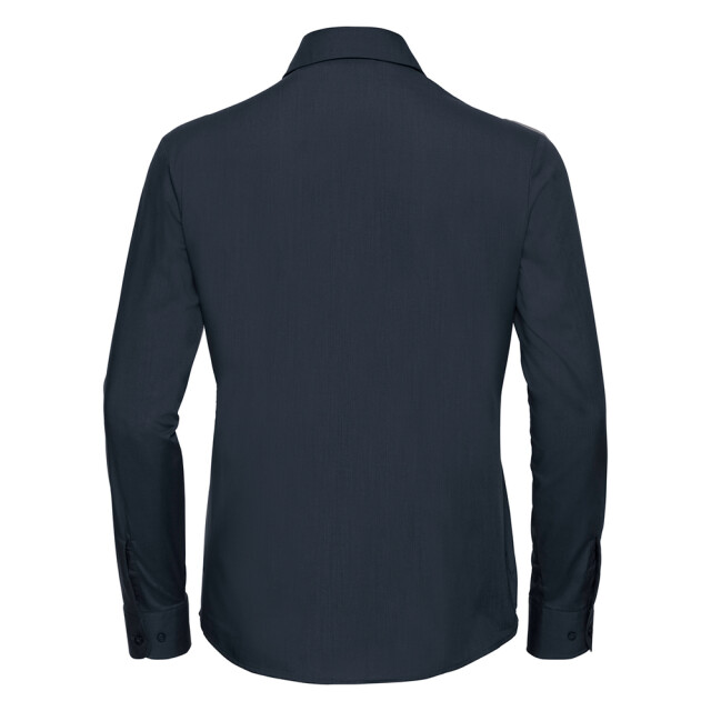 Russell Athletic Dames klassiek polycotton easy-care shirt met lange mouwen UTLT4383_frenchnavy large