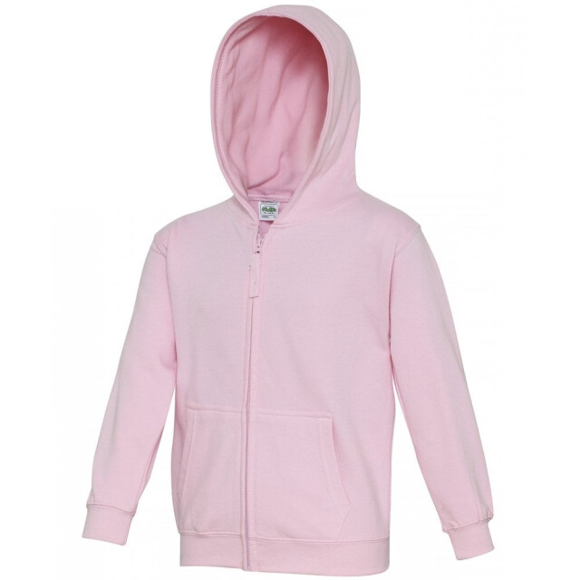 Awdis Kinder/kids hoodie met rits UTLT2844_babypink large