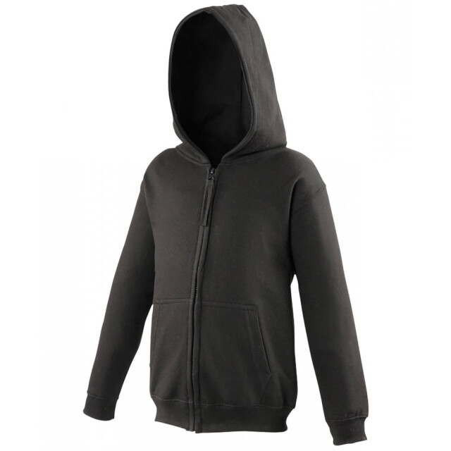 Awdis Kinder/kids hoodie met rits UTLT2844_jetblack large
